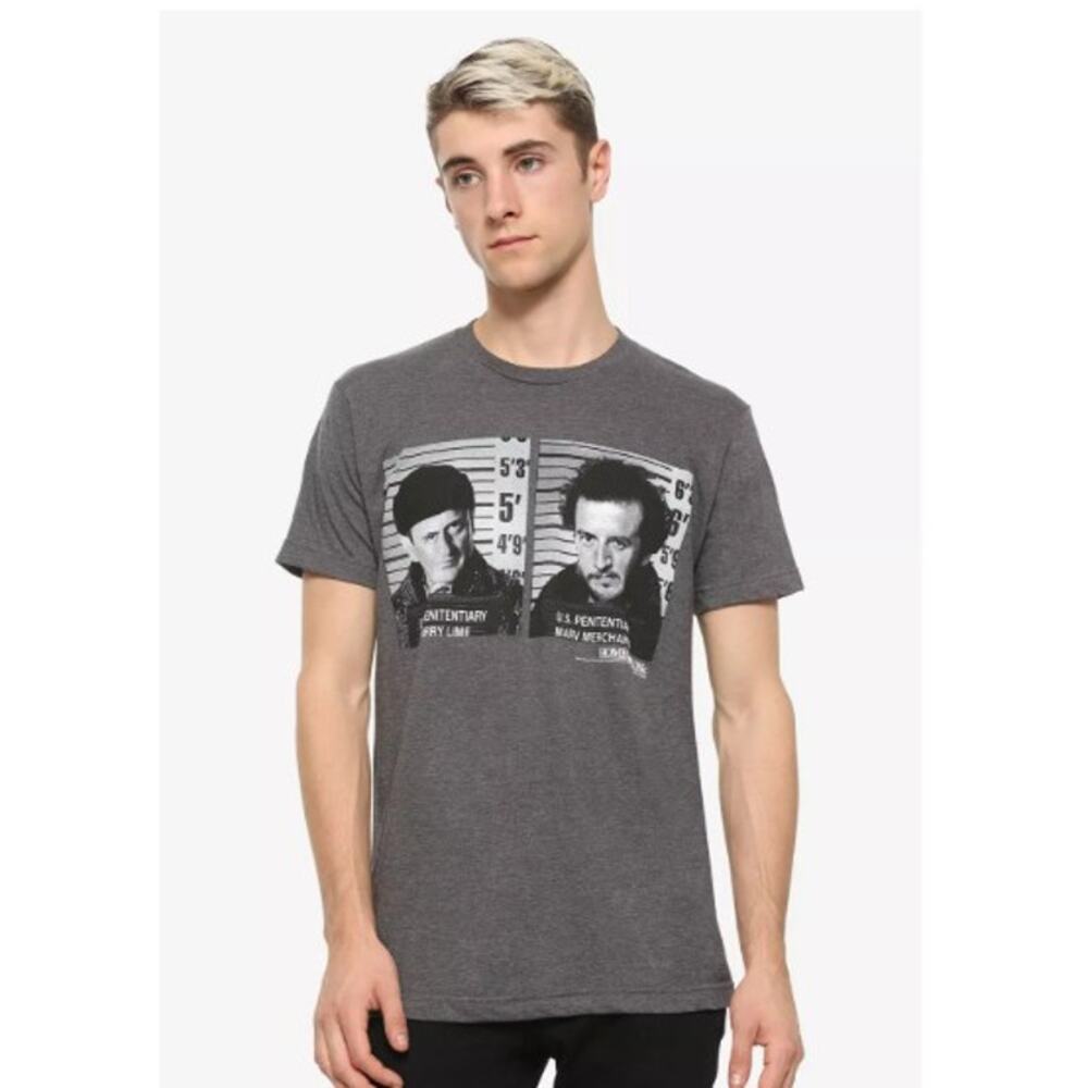 Home Alone Wet Bandits Mug Shots T-Shirt - Size Medium